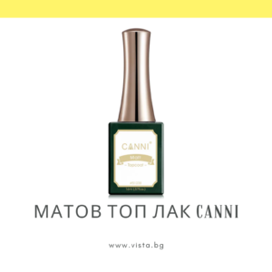 Професионален матов топ лак CANNI – 16 мл.